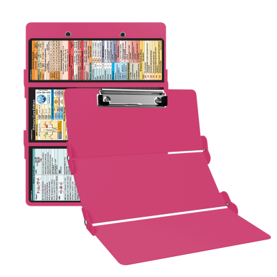 WhiteCoat Clipboard® Trifold - Pink Primary Care Edition